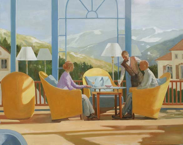 Restaurant with Mountain View