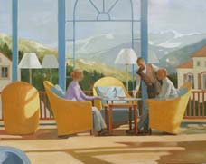 Restaurant with Mountain View