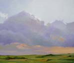 Large cloud over landscape