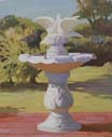 White Fountain with Crow