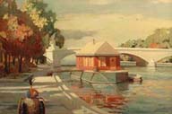 Houseboat on River Seine