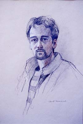 Drawing of man's face