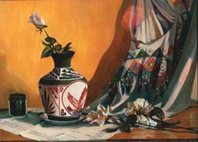 Navajo Vase with Drapes