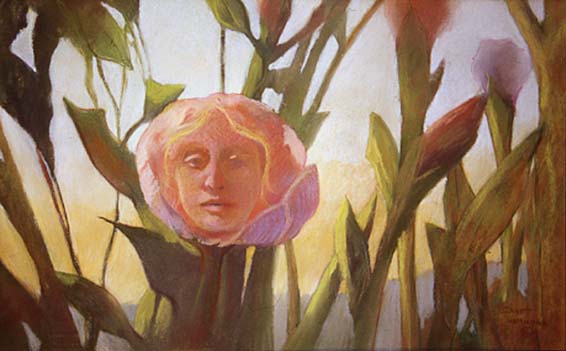 Peony with Face
