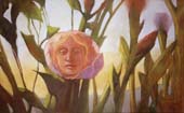 Pink Peony with Face