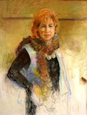 Woman wearing Boa