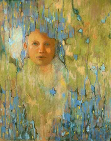 Boy's Face in Tree Bark